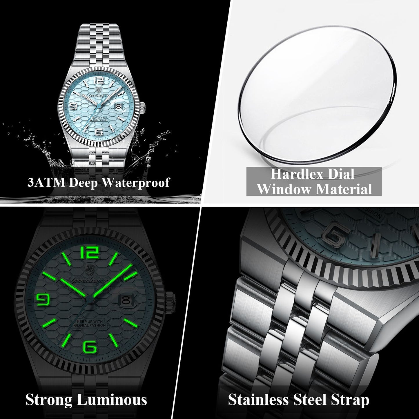POEDAGAR Elegant Women's Watches High Quality Luxury Watch For Ladies Luminous Waterproof Date Women Quartz WristWatch Reloj+Box