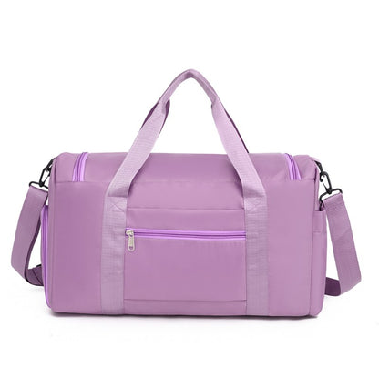 Unisex Large Capacity Travel Luggage Bag, Sports Gym Bag, Perfect for Weekend Overnight Luggage Bag with Shoe Compartment