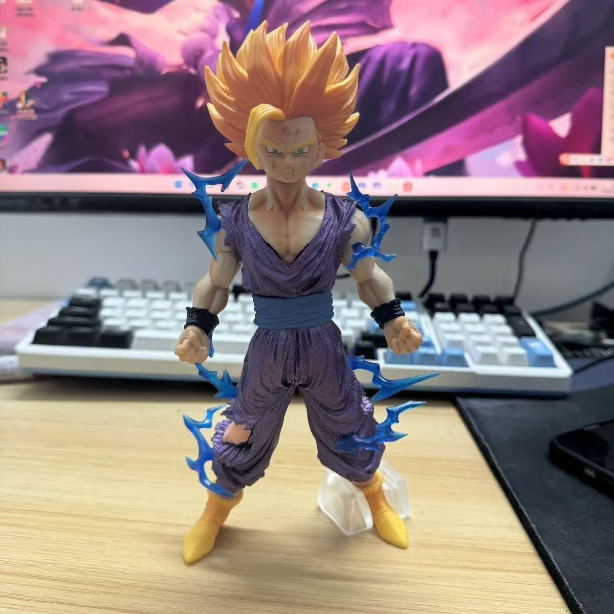 Dragon Ball Super Saiyajin 2 Besta do Futuro Son Gohan Figura Estatueta de Anime Modelo de Estátua Presente para Menino