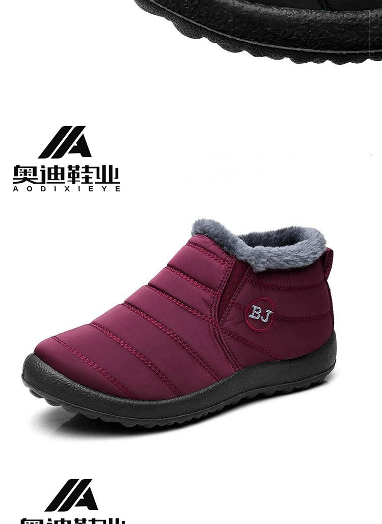 Botas Masculinas de Neve para Área Externa Sapatos Masculinos Botas de Inverno Masculinas Botas de Caminhada Cano Curto Botas Impermeáveis Masculinas Sapatos de Trabalho Calçados