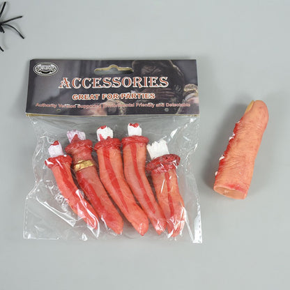 1-2PCS Scary Halloween Decor Bloody Broken Body Parts Fake Hands Legs Arms Brain Heart Horror Party Props