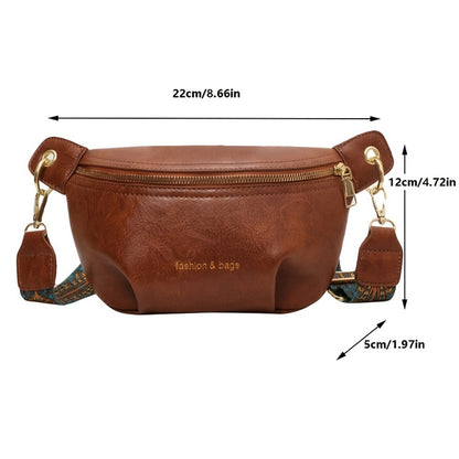 Fashionable New Women's Bag, Simple and Stylish Women's Casual Chest Bag, Waist Bag, Single Shoulder Crossbody Bag