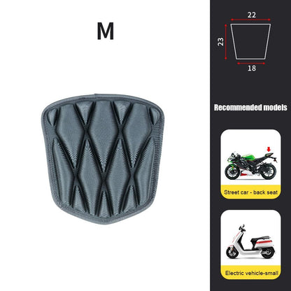 Almofada de Assento de Moto Proteção Solar Isolamento Térmico Respirável EVA Impermeável Amortecimento Capa de Almofada de Assento Universal