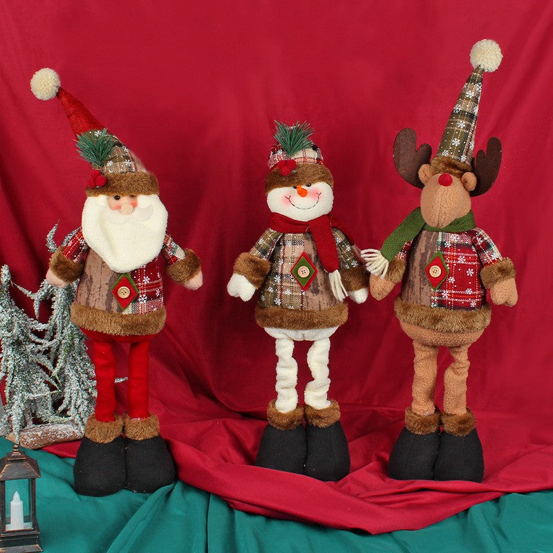 Telescopic Christmas Doll Merry Christmas Decorations For Home 2026 Christmas Ornament Xmas Navidad Noel Gifts New Year 2026