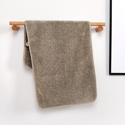 Bamboo charcoal fiber bath towel, dry hair cap, coral velvet, thickened shower gift, antibacterial towel, quick drying for men a