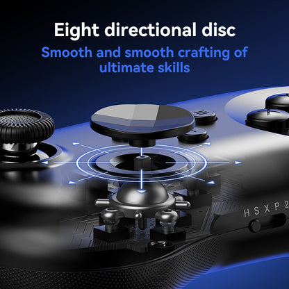 Y04 Game Controller 6-key Fighting Game Controller with Adjustable Height Hall Joystick Supporting PC/IOS/Switch/Android