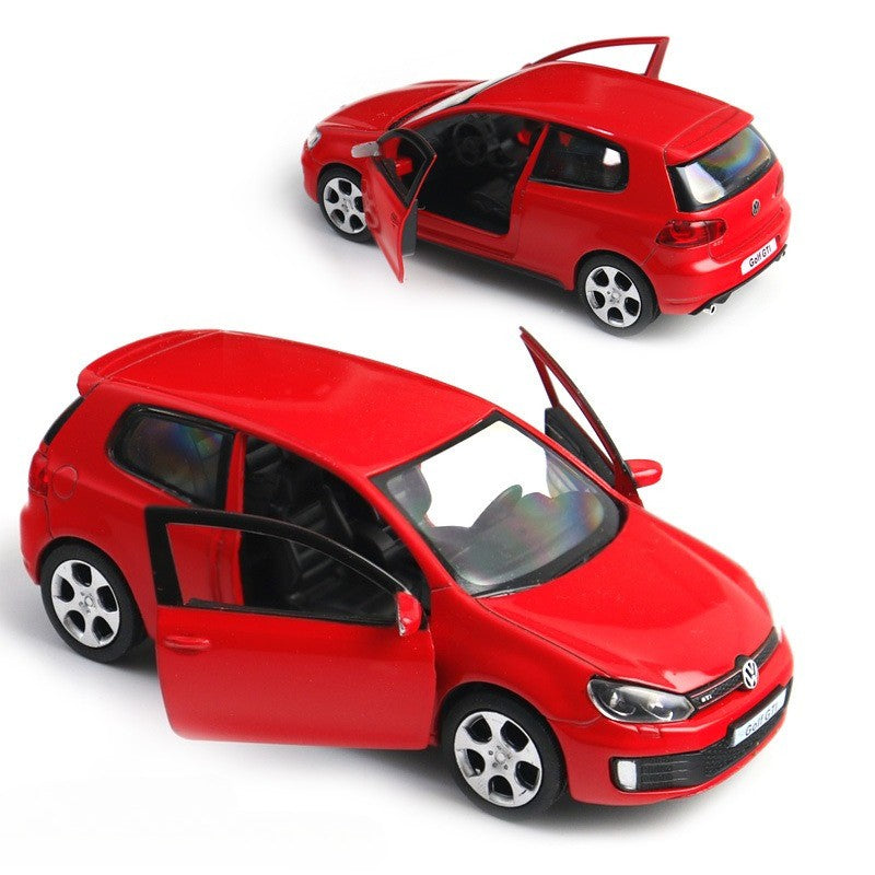 1:36 Volkswagen Golf 6 GTI Carro de Brinquedo Miniatura de Metal SUV Com Função de Recuo Portas Que Abrem Coleção Educacional Presente Infantil
