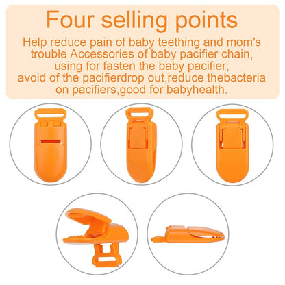 TYRY.HU 10Pcs/set Plastic Baby Pacifier Clips Holder Soother Pacifier Infant Dummy Clips Accessories For Pacifier Clip Diy