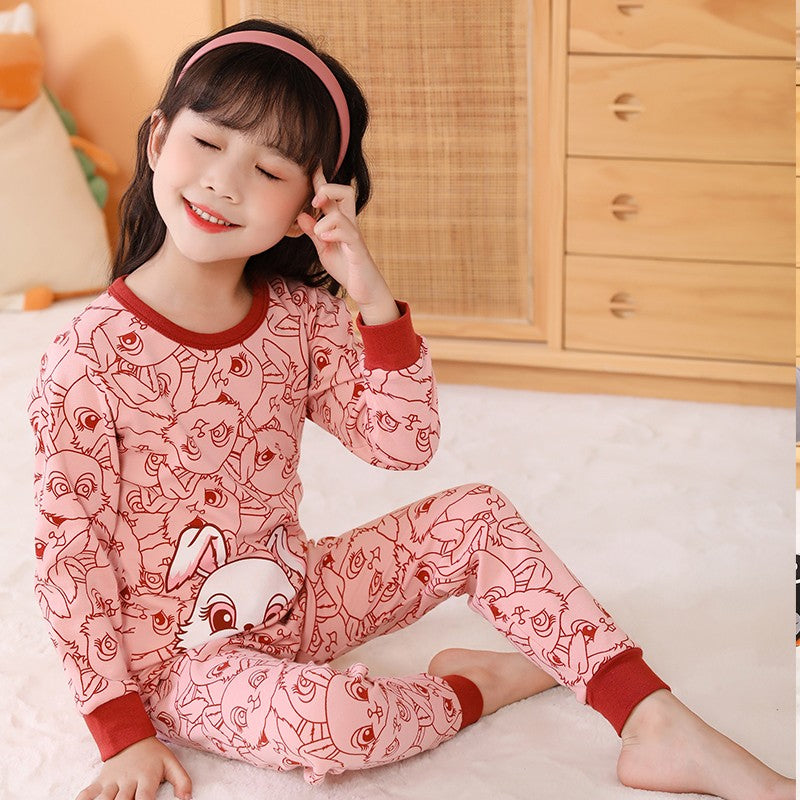 Astronaut Cartoon Boys Pajamas Sets Kids Christmas Pijamas 2pcs Loungewear for 2-14 Years Children's Nightwear Homewear Pyjamas