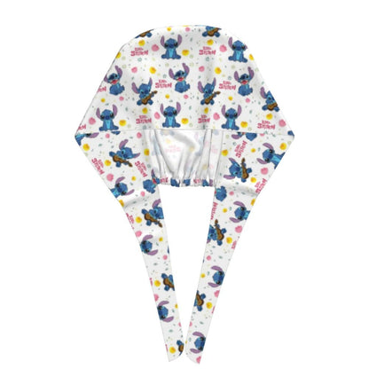 Custom Retro Cartoon Cleaning Working Cap Comfortable  Stitch Ohana Scrub Cap Surgicals Hat Nurse Scrubs Hat For Dentist