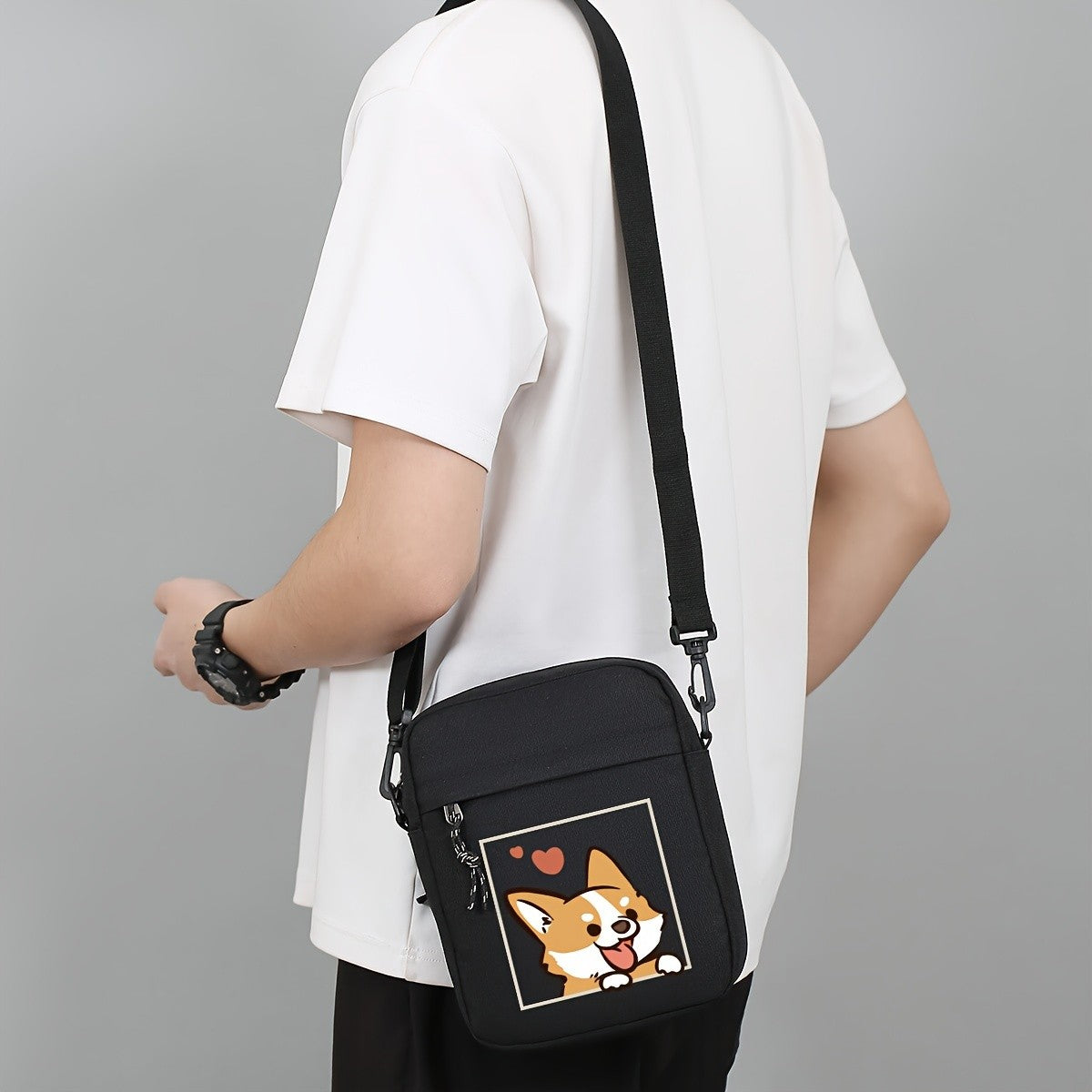 Halloween Bag Men's New Oxford Cloth Crossbody Bag Lightweight 100 100 Stylish Canvas Shoulder Bag Men's Small Bag