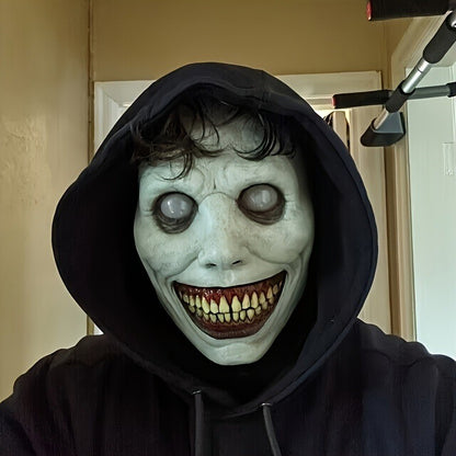 Christmas Zombie Mask - Scary Clown & Demon Dual Face Design, Lightweight Breathable for Cosplay