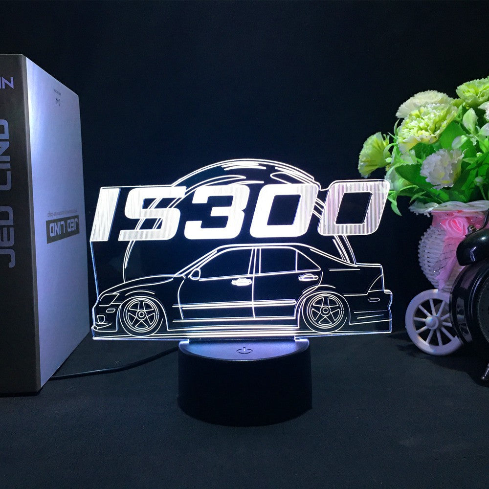 Sports Car 3d Illusion Lamp for Kids Bedroom Decor Nightlight Touch Sensor Atmosphere Birthday Gift Supercar Led Night Light