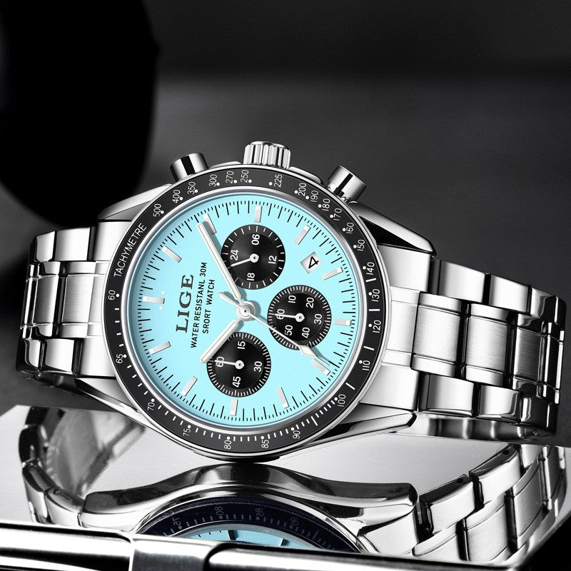 2025 LIGE Top Brand Luxury New Men Watch Quartz Man Watches Waterproof Luminous Watch for Men Date Chronograph Sport Wristwatch
