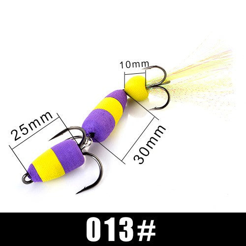 Newest Mandula Polychrome Fishing Lure Soft Lures Foam Bait Swimbait Wobbler Bass Pike Lure Artificial Baits with 2 Treble Hooks