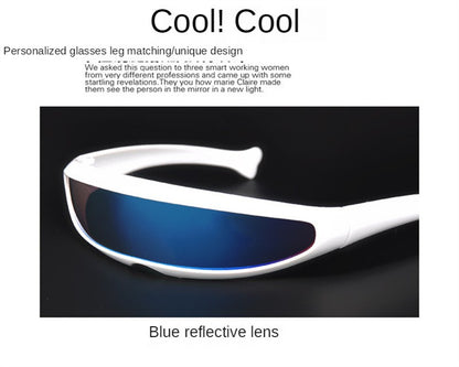 X-men Individuality Cycling Sunglasses for Men Mercury Lens Laser Glasses Travel Windproof Women's Sunglasses Robots Eyewear