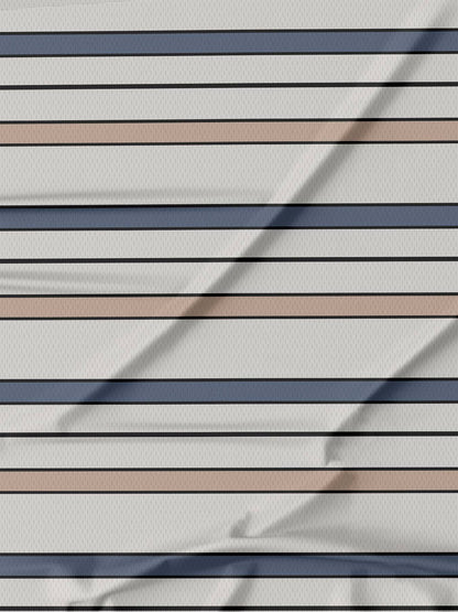 Men's Striped Long Sleeved T-shirt Polo Shirt Button Up Men's Stand Up Collar, Winter Double-sided German Velvet Base Shirt