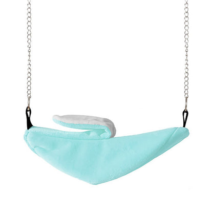 1PC Cama Quente de Inverno em Forma de Banana para Papagaio Ninho de Pássaro Cama de Rede para Papagaio Brinquedo para Pássaro de Estimação Hamster Gaiola de Pendurar Saco de Dormir