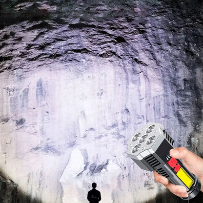 COB High Power LED Flashlight USB Rechargeable Waterproof Lamp For Camping Hiking Fishing Portable Flashlight Emergency Lantern