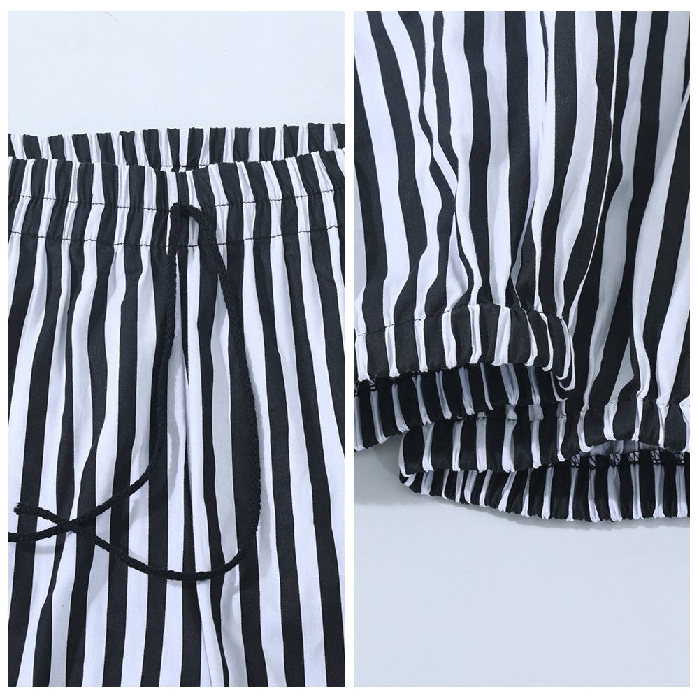 Clown Costume Pants Halloween Party Cosplay Striped Pliad Bloomers