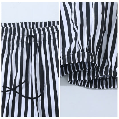 Clown Costume Pants Halloween Party Cosplay Striped Pliad Bloomers