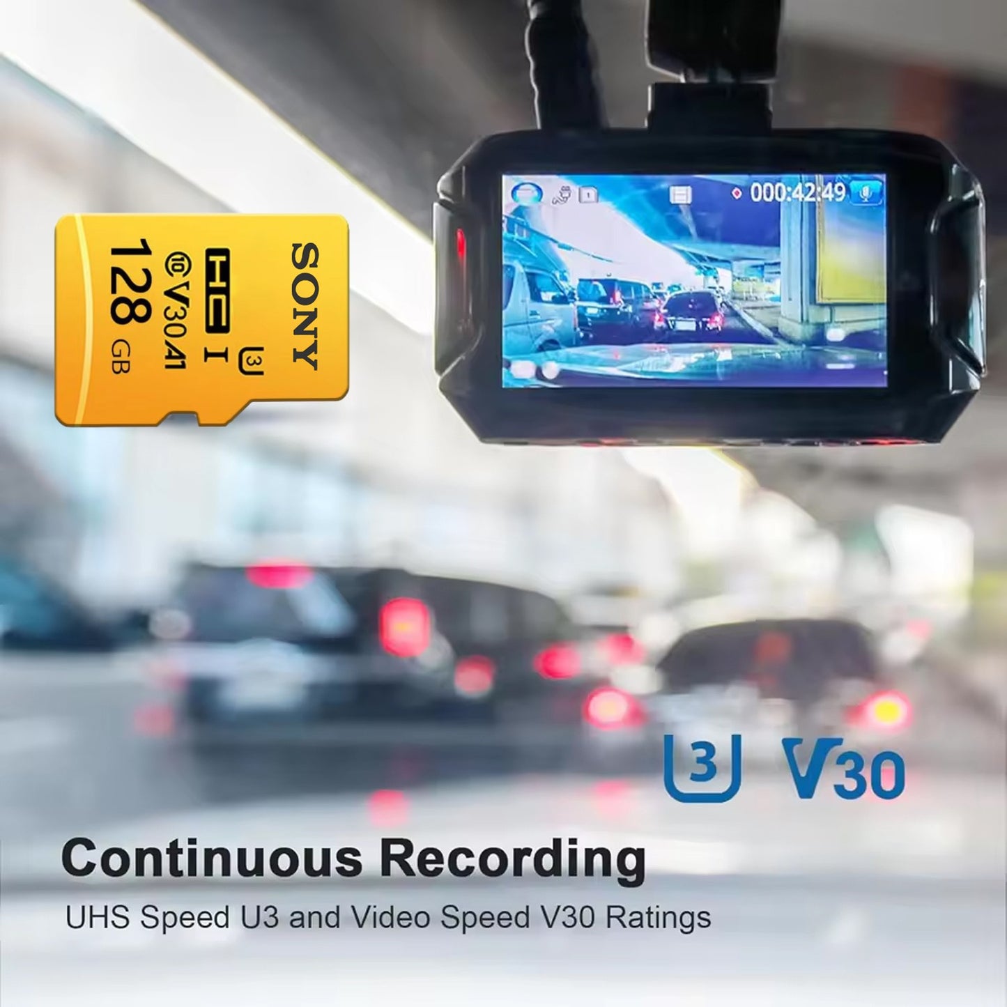 Cartão Micro SD Original SONY U3 V30 128GB 256GB 512GB Cartão de Memória Flash TF de Alta Velocidade para Celular Câmera Drone Tablet PC
