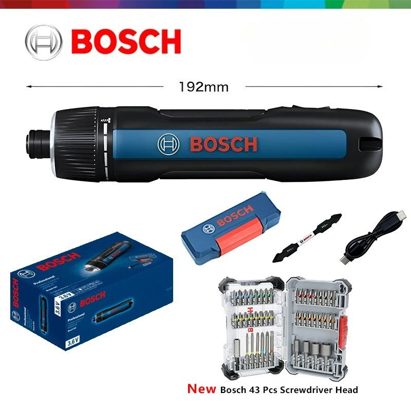Bosch Jogo Extra Duro 43 peças Ponta de chave de fenda elétrica material de aço modificado S2 Broca de cabo hexagonal Acessórios Bosch