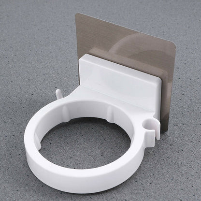 Suporte de Secador de Cabelo Organizador Soprador Adesivo Montado na Parede Sem Pregos Sem Furos Aço Inoxidável Espiral Suporte Armazenamento Para Banheiro