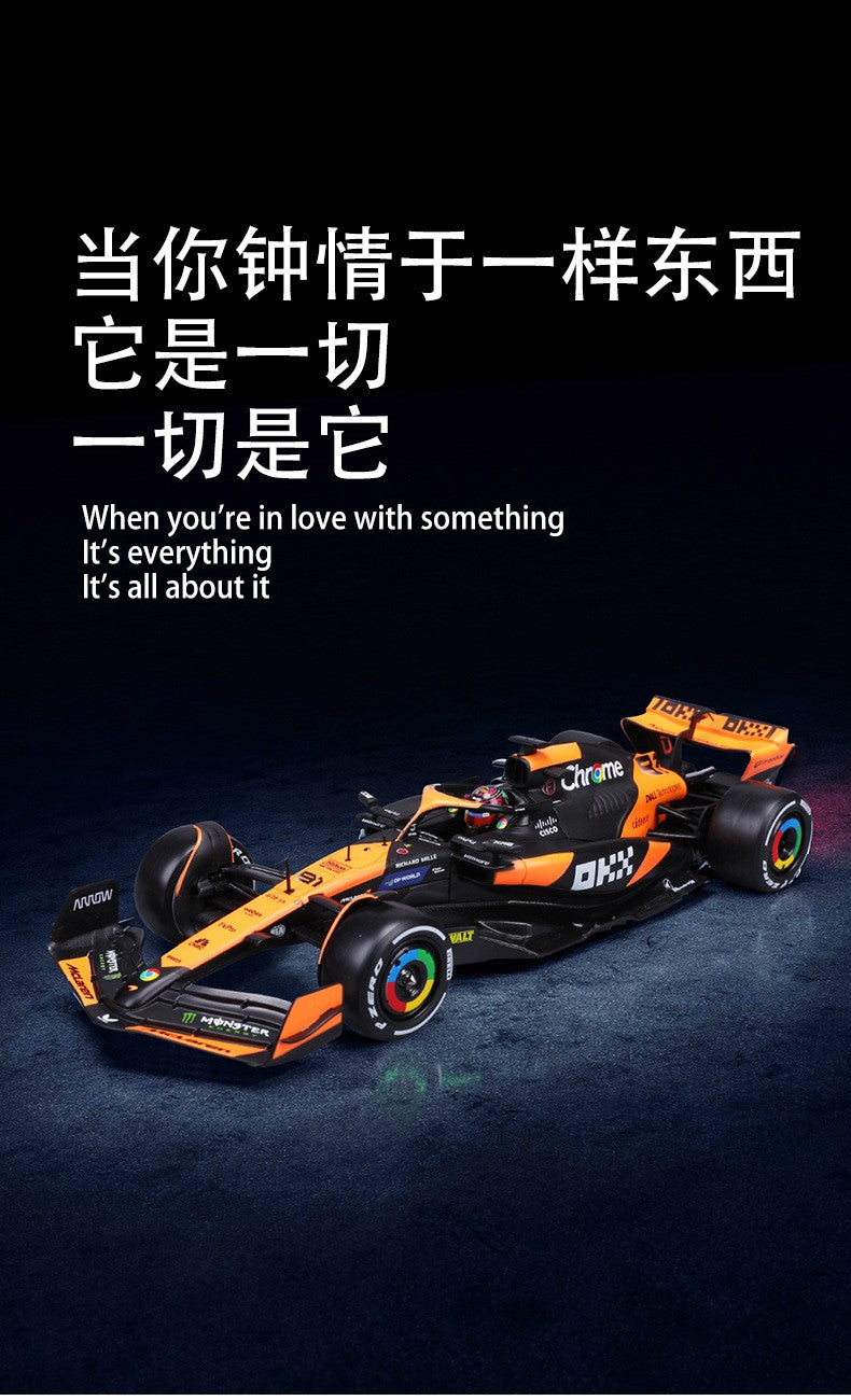 2025 Nova Chegada Bburago 1:24 MCL38 Mônaco MCL38 Mclaren 4# Lando Norris 81# Oscar Piastri Liga Modelo de Carro em Miniatura Fundido Brinquedo