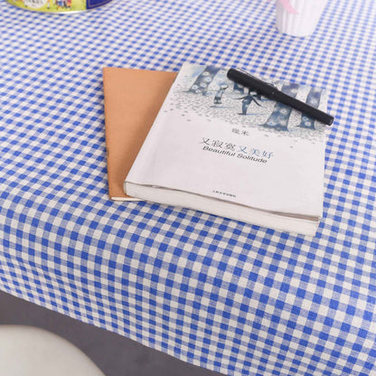 Table Cloth for Home Linen Cotton Plaid Stripe Dining Tablecloth Kitchen Decorative Rectangular Coffee Cuisine Party Table Cover
