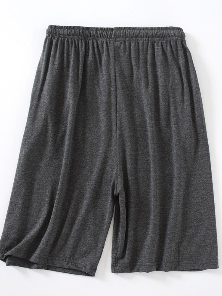 Modal Men's Pajama Pants Men Summer Thin Five-point Home Shorts Loose Casual Large Size Home Pajamas Beach Pants Sleep Wear Men
