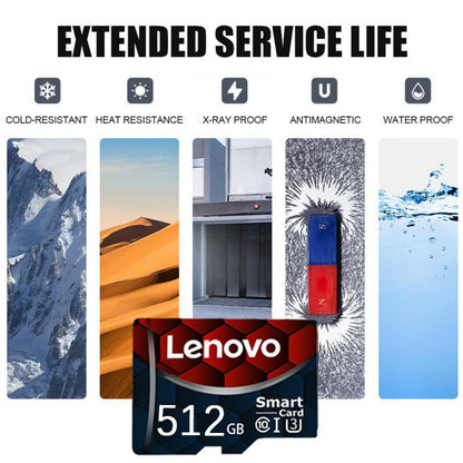 Novo Cartão Micro TF SD Original Lenovo 2 TB 1 TB 512 GB Cartão de Memória de Alta Velocidade 256 GB 128 GB Cartão TF Classe Para Equipamento de Drone Áudio PC