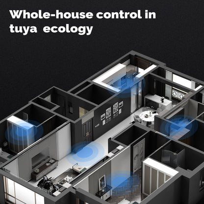 MOES Tuya Wifi Smart 5-inch Touch Screen US Center Control Panel Voice Control Alexa And ZigBee Gateway Built-in Scene Control