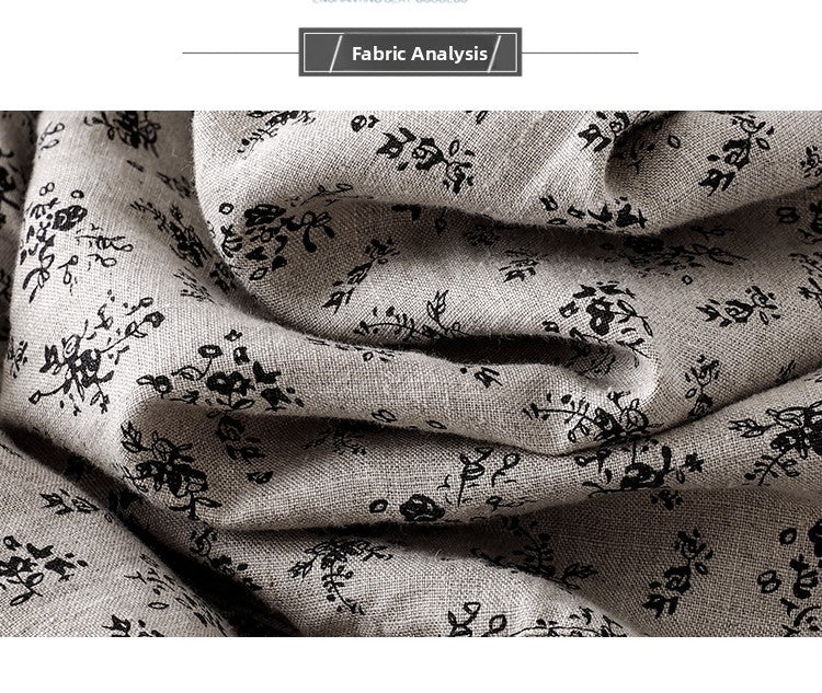 Cotton Linen High Waist Printed Summer New Sle Cool Slimming Hip Covering Floral Skirt Loose Fit Casual Long Skirt