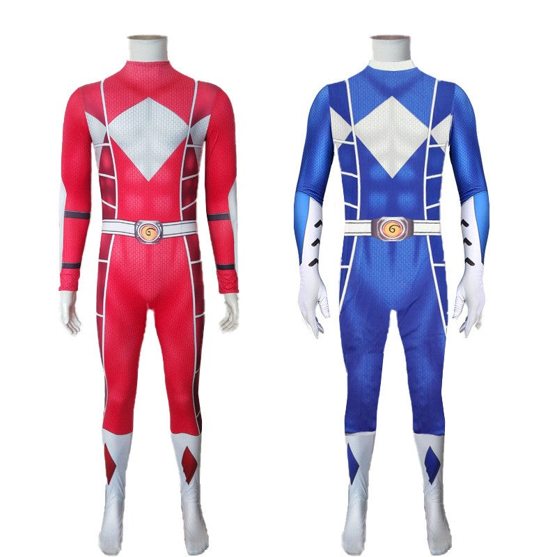 Power Samurai Sentai Shinkenger Rangers Costume Adult KidsSuperhero Cosplay Halloween Birthday Party Zentai Suit Jumpsuit