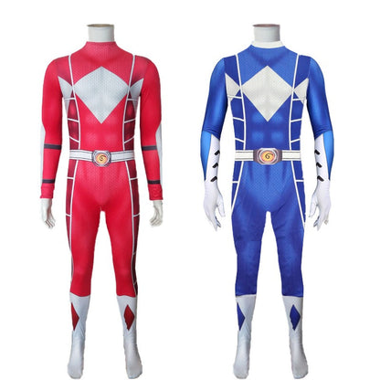 Power Samurai Sentai Shinkenger Rangers Costume Adult KidsSuperhero Cosplay Halloween Birthday Party Zentai Suit Jumpsuit