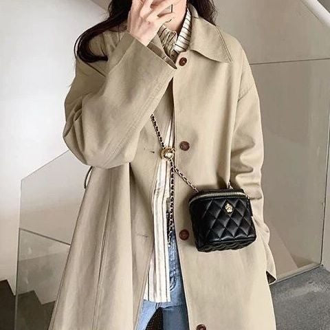 New Mini Quilted Chain Diamond Checkered Women's Crossbody Bag Fashion Mini Handbag  PU Leather Woman's One-shoulder Small Bag