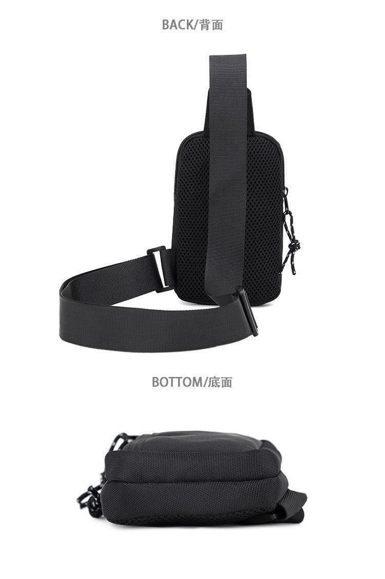 New Men Shoulder Bag Fashion Oxford Sports Shoulder Chest Bag Mini Crossbody Messenger Bags Handbags Casual Travel Phone Bags