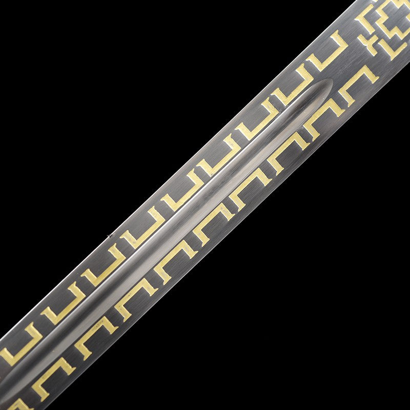 Greatsword Geralt Cosplay Western Sword,Handmade Blade Stainless Steel,Plastic With PU Sheath,Medieval Fantasy Game Swords,Game