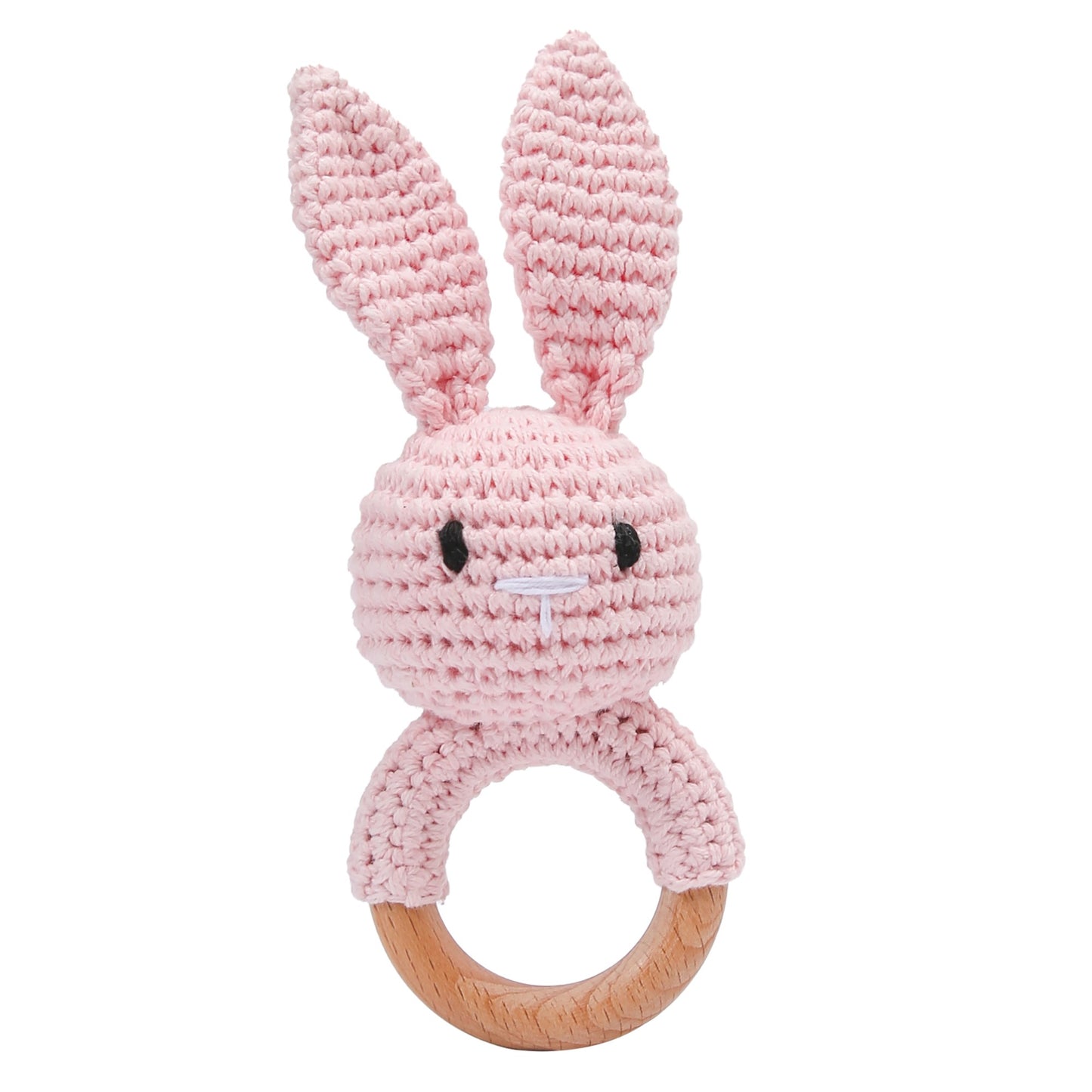 Brinquedos de Crochê para Bebês Chocalho de Animal Desenho Animado Chocalhos Musicais para Bebês Chocalho de Dentista Kawaii Brinquedo de Bebê 0-12 Meses Brinquedos Montessori