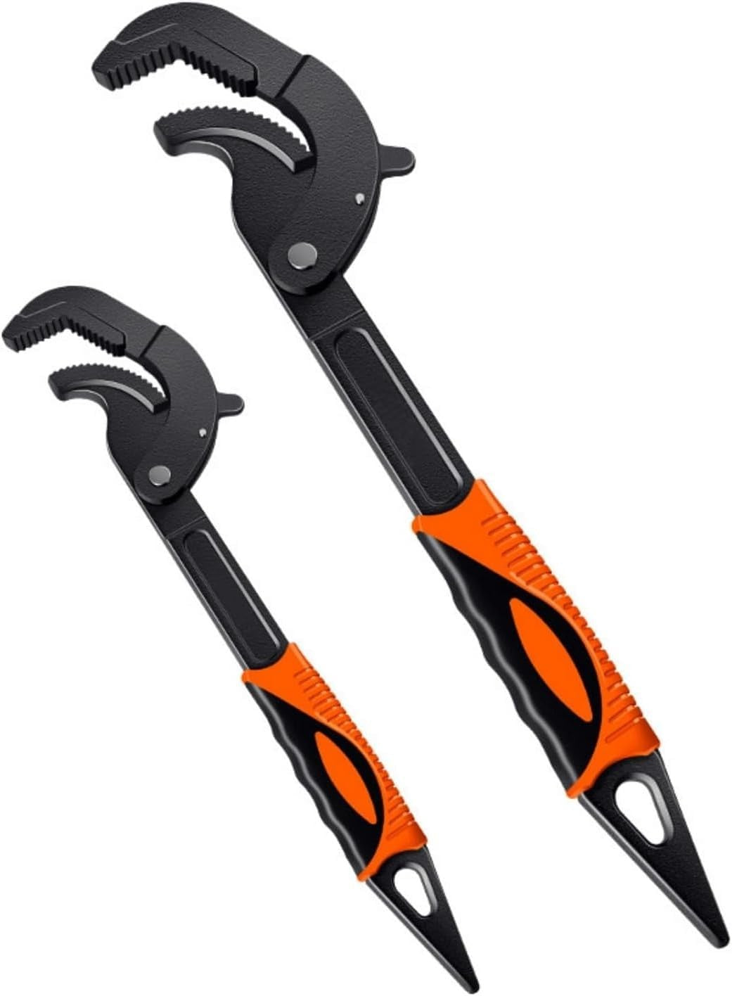 Chave de Tubo Quick Power Grip para Reparo e Manutenção Doméstica, Conjunto de Chaves Universais Multifuncionais Autoajustáveis com 2 Peças
