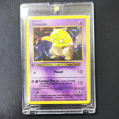 Cartas Colecionáveis DIY Pokémon com Card Brick 1996 1ª Edição Flash Cards Charizard Blastoise PTCG Game Anime Cartas Brilhantes Presente