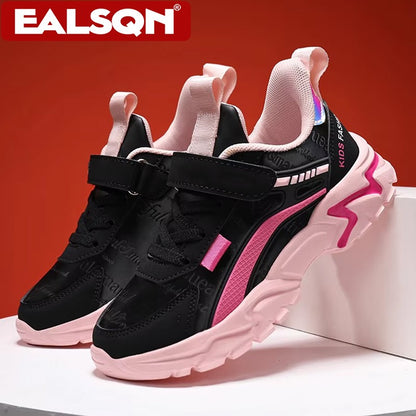 Children Sneakers Casual Shoes for Girls Pink Comfortable Leather Running Sports Kids Girl Flat Breathable Shoes