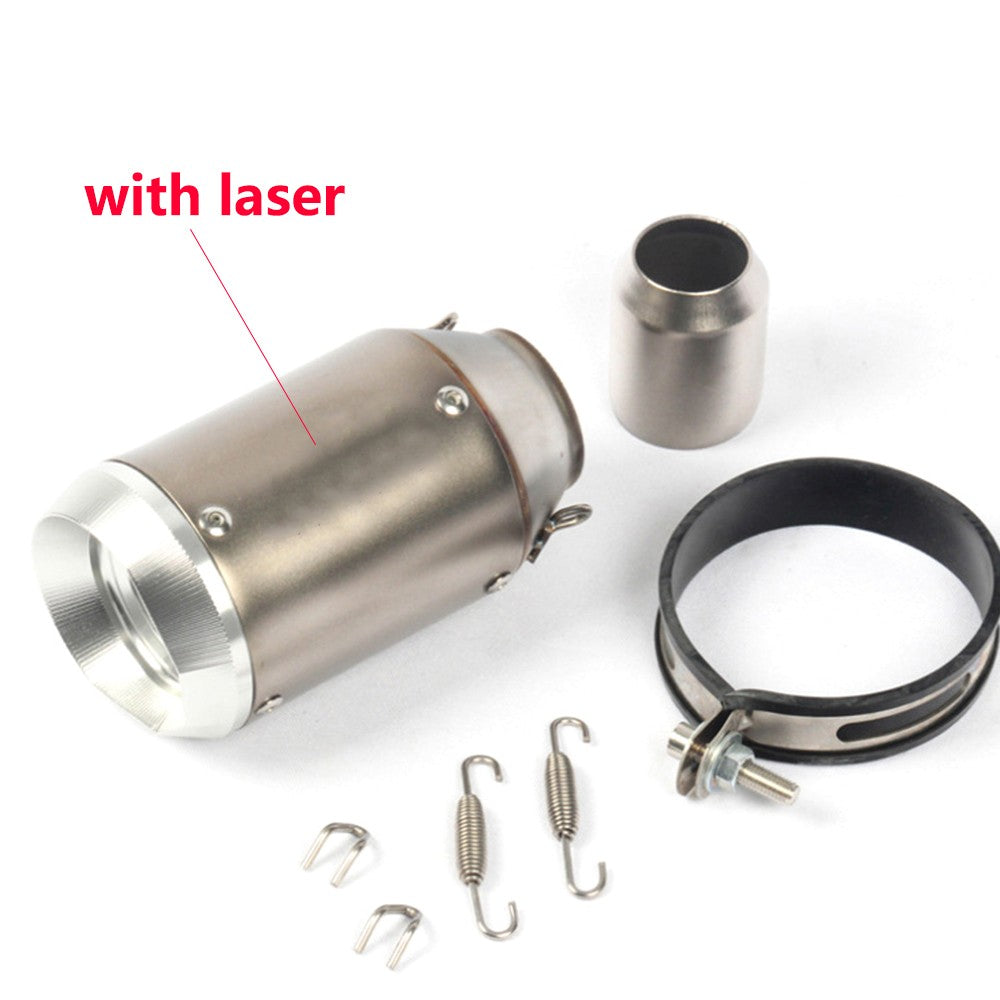 Universal Motorcycle Exhaust CNC Carbon Fiber Escape Muffler For Kawasaki Z900 FZ6 RC390 S1000XR