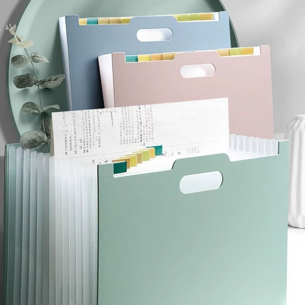 Office School Supplies Vertical Organ Pack New With Classification Stationery Multilayer File Folders Plastic A4 Paper Holder