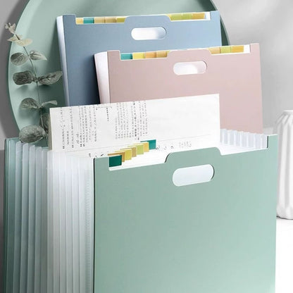 Office School Supplies Vertical Organ Pack New With Classification Stationery Multilayer File Folders Plastic A4 Paper Holder