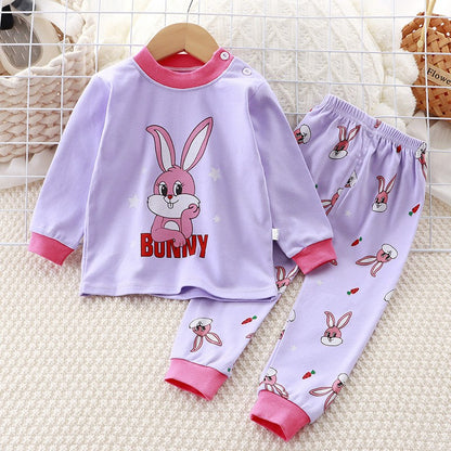 Cute Minnie Little Girl's Set 2024 Children's Cartoon baby girls clothes Spring Baby boys clothes Toddler Print kids clothes Set