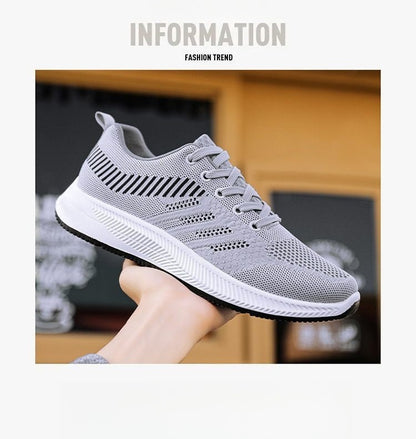Men's casual shoes, 2025 trendy and fashionable sports shoes, breathable running shoes, outdoor walking training tennis shoes