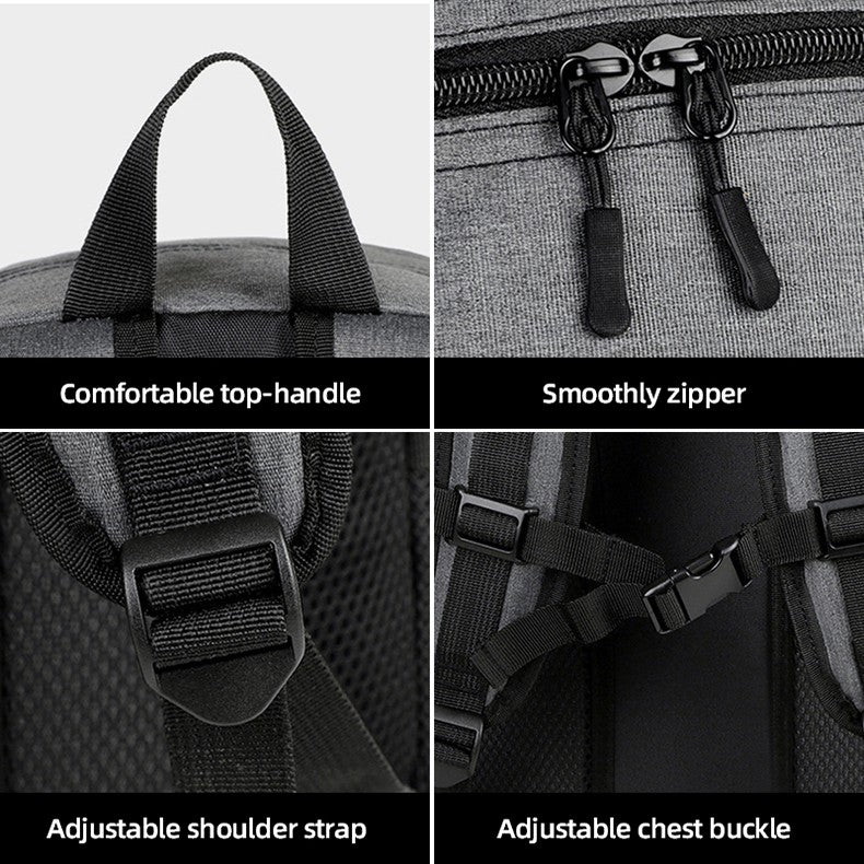 Mochila Esportiva de Basquete para Deslocamento Caminhada Trekking Acampamento com Bolso para Calçados, Viagem ao Ar Livre, Futebol, Academia, Mochila Escolar