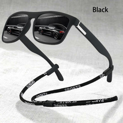 Fashion With Chain Square Sunglasses For Men Women Driving Fishing Brand Designer Sun Glasses Man UV400 Eyewear